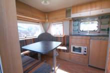 Vend Caravane occasion, salon en U, 4 couchages, Bürstner Belcanto 460 TS, à Roques proche Toulouse (31)