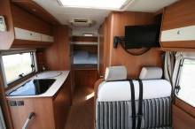 Camping-car profilé d’occasion, lit central, climatisation cellule, 4 places, 3 couchages, Capron Carado Mobil T 449, à Roques sur Garonne proche de Toulouse (31)