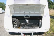 Vend Caravane occasion, 4 places, lits jumeaux, Caravelair Ambiance 450 Style, à Roques proche de Toulouse 31.