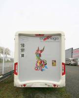 Camping-car intégral occasion, moins de 7 m, 4 places, lits jumeaux et de pavillon, Carthago Compactline I 143 LE, à Roques près de Toulouse (31)