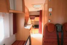 Camping-car capucine occasion, petit prix, lits superposés, 7 m, double dînette, 7 couchages, 5 places carte grise, Chausson Flash 05, à Roques proche de Toulouse (31)
