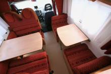 Vend Camping-car capucine occasion, petit prix, lits superposés, 7 m, double dînette, 7 couchages, 5 places carte grise, Chausson Flash 05, à Roques proche de Toulouse (31)