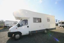 Camping-car capucine occasion, petit prix, lits superposés, 7 m, double dînette, 7 couchages, 5 places carte grise, Chausson Flash 05, chez Vacances et Loisirsà Roques proche de Toulouse (31)