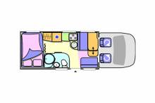 Achat Camping-car profilé occasion, lit sur soute, 7 m, Chausson Flash 18, à Roques proche de Toulouse (31)