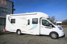 Camping-car profilé occasion, 5 places, 6 couchages, lits superposés et lit de pavillon, Chausson Flash 716 à Roques proche de Toulouse (31)