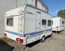 Caravane Occasion 4 couchages, lit transversal, Hobby 400 UF De Luxe easy, à Roques Proche de Toulouse (31)