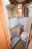 Achat Camping-car capucine occasion, lit à la française, 4 places, Hobby Siesta 555, à Roques proche Toulouse (31)