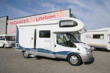 Camping-car capucine occasion, lit à la française, 4 places, Hobby Siesta 555, à Roques proche Toulouse (31)