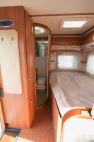 Camping-car capucine occasion, lit à la française, 4 places, Hobby Siesta 555, à Roques proche Toulouse (31)