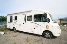 Camping-car intégral occasion lit central, poids lourd, 4 places, Fleurette Discover 73 LM, à Roques près de Toulouse (31)