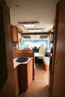 Camping-car intégral occasion lit central, poids lourd, 4 places, Fleurette Discover 73 LM, à Roques près de Toulouse (31)