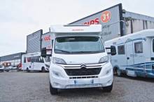 Camping-car profilé occasion, lit de milieu, récent, Dethleffs Trend T7057 DBL, à Roques proche de Toulouse (31)