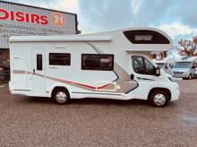 Camping-car capucine occasion, 7 places, 7 couchages, lits superposés, Challenger Genesis C 256, à Roques pirsche de Toulouse (31)