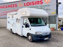 Camping-car capucine occasion, 4 places, lits superposés, pas cher, Pilote Aventura A 650, à Roques proche de Toulouse (31)