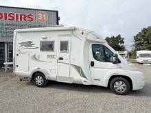 Camping-car profilé occasion, lit transversal, lit de pavillon, 3 couchages, moins de 6 m, Laika X 595 R, à Roques proche de Toulouse (31)