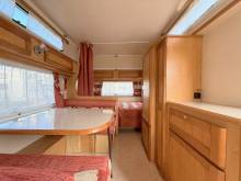 Caravane surbaissée occasion, 4 couchages, La Mancelle LM 420, à Roques proche de Toulouse (31)