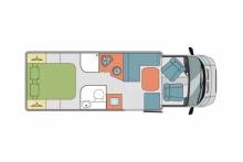 Achat Camping-car profilé occasion, lit central, 3 couchages, Laika Ecovip 412, à Roques proche de Toulouse (31)