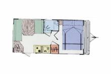 Achat Caravane occasion, 4 couchages, moins de 5,5 m, Sun Roller Sevilla 440 CP, à Roques proche de Toulouse (31)