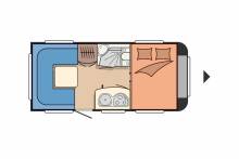 Achat Caravane occasion, lit transversal, salon en U, Hobby 450 UF Excellent, à Roques, proche de Toulouse (31)