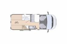 Achat Fourgon aménagé occasion, moins de 6 m, 3 couchages, récent, Rimor Horus 38, à Roques proche de Toulouse (31)