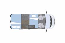 Vend Fourgon aménagé occasion, moins de 6 m, 3 couchages, récent, Rimor Horus 38, à Roques proche de Toulouse (31)