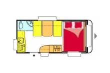 Achat Caravane surbaissée occasion, 4 couchages, La Mancelle 420 CP, à Roques proche de Toulouse (31)