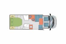 Achat Camping-car profilé occasion, lit central, lit de pavillon, 5 places, Mc Louis MC4 279, à Roques proche de Toulouse (31)
