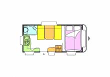 Achat Caravane occasion lit transversal, 4 places, Sterckeman Starlett 465CP à Roques proche Toulouse (31)