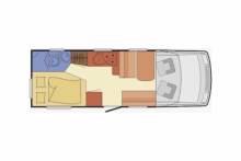 Achat Camping-car Profilé occasion, 4 places, 4 couchages, moins de 7 m,  Lit à la française, Mooveo P 660 , à Roques proche de Toulouse (31)