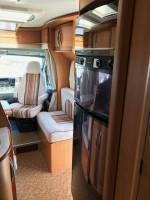 Camping-car profilé d’occasion, lit de milieu, 3 places, Fleurette Magister 73 LMS, à Roques proche de Toulouse 31