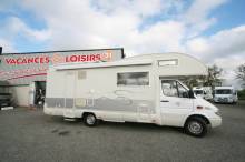 Camping-car capucine occasion, 4 places, lits superposés, 7 couchages, double dînette, Mercedes, Rimor Superbrig 749, à Roques proche de Toulouse (31)