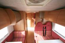 Achat Camping-car capucine occasion, 4 places, lits superposés, 7 couchages, double dînette, Mercedes, Rimor Superbrig 749, à Roques proche de Toulouse (31)