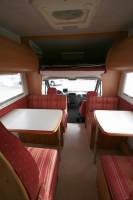 Vente Camping-car capucine occasion, 4 places, lits superposés, 7 couchages, double dînette, Mercedes, Rimor Superbrig 749, à Roques proche de Toulouse (31)