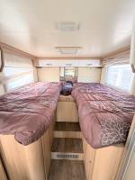 Achat Camping-car profilé occasion, lits jumeaux, lit de pavillon, 5 places carte grise et couchages, Roller team Kronos 284 TL, à Roques proche de Toulouse (31)