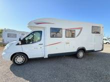 Vend Camping-car profilé occasion, lits jumeaux, lit de pavillon, 5 places carte grise et couchages, Roller team Kronos 284 TL, à Roques proche de Toulouse (31)