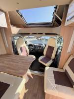 Achat Camping-car profilé occasion, lits jumeaux, lit de pavillon, 5 places carte grise et couchages, Roller team Kronos 284 TL, à Roques proche de Toulouse (31)