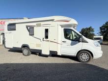 Camping-car profilé occasion, lits jumeaux, lit de pavillon, 5 places carte grise et couchages, Roller team Kronos 284 TL, à Roques proche de Toulouse (31)