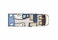 Achat Camping-car profilé d’occasion, lits superposés, lit de pavillon, 5 couchages/carte grise, Genesis 296 sur FIAT,  à Roques proche de Toulouse (31)