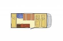 vente Camping-car capucine occasion, 6 couchages, compact, Dethleffs Globe R 588 A, à Toulouse, Roques (31)