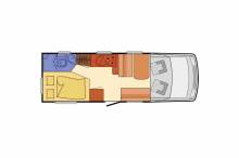 Achat Camping-car profilé occasion, moins de 6 m, lit à la française, 4 places, Bürstner T 605, à Roques proche de Toulouse (31)