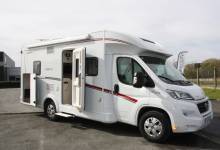 Camping-car profilé occasion, maxi-salon, lit de pavillon, 4 couchages, Dethleffs Trend T 6767 à Roques près Toulouse (31)