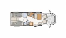 Achat Camping-car profilé occasion, lit jumeaux, DethleffsAchat Esprit T 7150-2 EB, à Toulouse